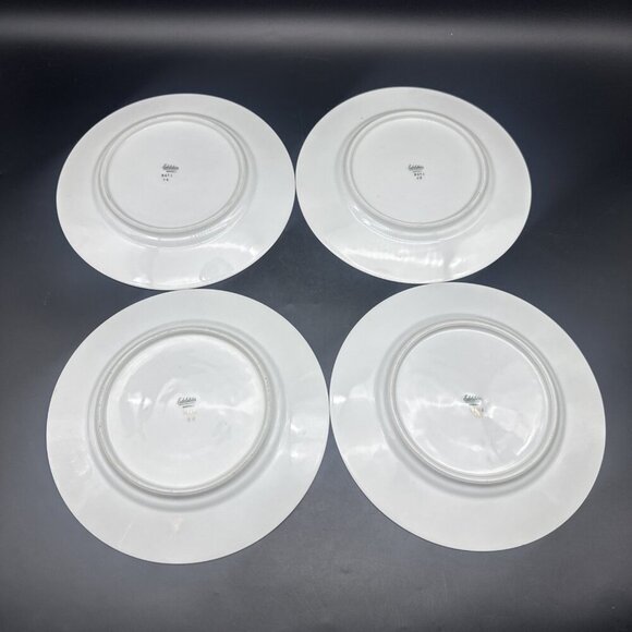 Edelstein Bavaria 2471 White Pink Floral Gold Edge 10” Dinner Plates Set Of 4 - Picture 4 of 6